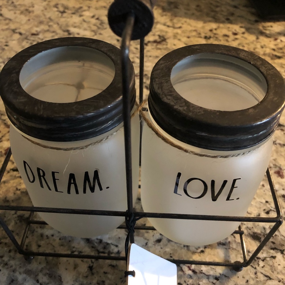 Rae Dunn mason jars